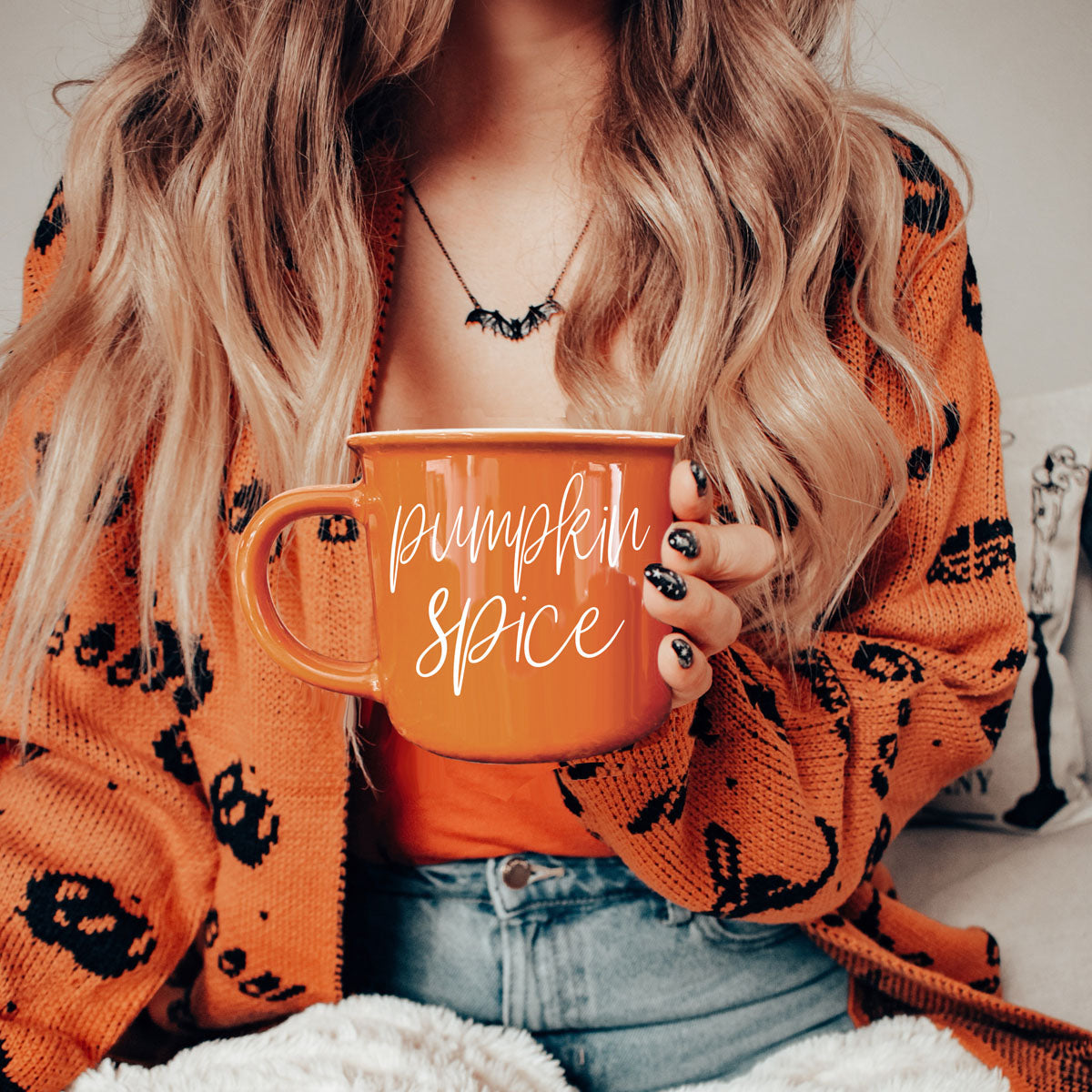 pumpkin spice coffee mug for fall
pumpkin spice latte mug in orange
pumpkin spice autumn coffee cup
pumpkin spice mug for pumpkin lovers