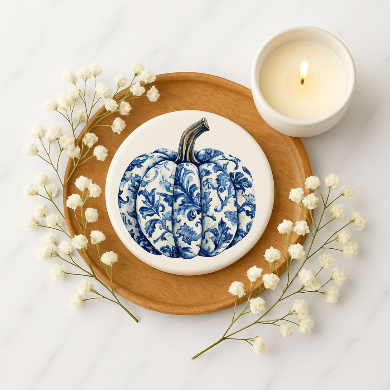 Chinoiserie Halloween Coasters