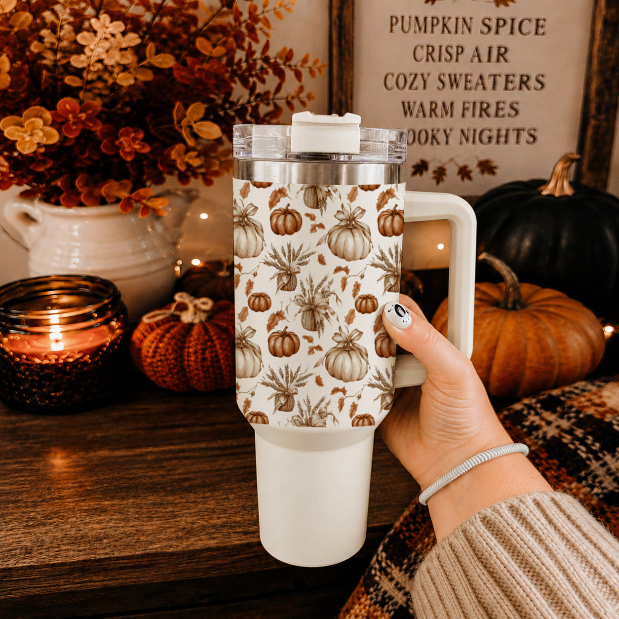 Pumpkin patch gift tumbler for fall season
Fall teacher gift tumbler with pumpkin design
Autumn teacher gift cup with pumpkin leaf print
Pumpkin tumbler gift for moms
Cozy mom cup with fall pumpkin pattern
Fall birthday gift tumbler with pumpkins
Autumn drinkware gift with pumpkin artwork
Neutral pumpkin tumbler gift for her
Boho fall gift cup with pumpkins and leaves
Seasonal pumpkin tumbler gift for autumn lovers