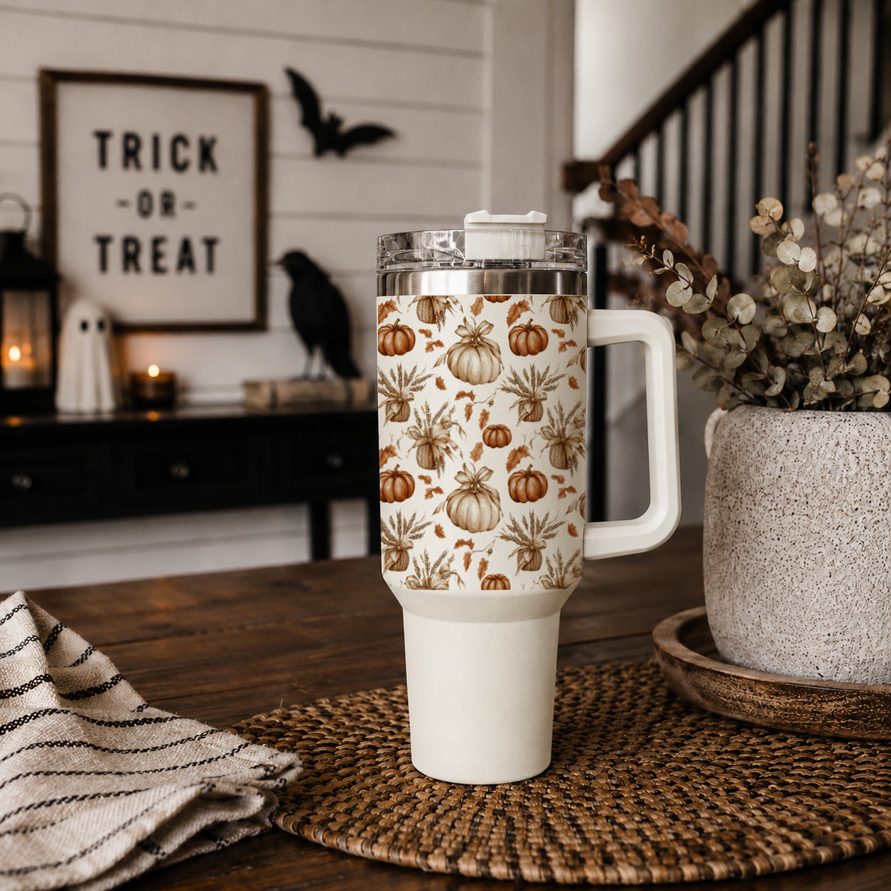 Boho farmhouse pumpkin tumbler for fall
Autumn tumbler with watercolor pumpkin design
Pumpkin patch tumbler with fall leaf pattern
40oz pumpkin patch cup with handle and lid
Fall leaf coffee tumbler with pumpkin artwork
Autumn pumpkin cup for hot and cold drinks
Cozy fall tumbler with pumpkin and leaf print
Neutral boho autumn tumbler with pumpkin design
Fall pumpkin drinkware with farmhouse aesthetic