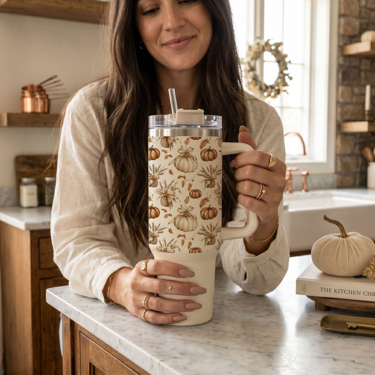 pumpkin spice tumbler for women
cute neutral pumpkin tumbler
fall pumpkin cup with handle and straw
autumn pumpkin Stanley style tumbler
cozy pumpkin spice coffee cup
pumpkin patch aesthetic tumbler
neutral pumpkin travel mug
fall harvest tumbler with handle
cute beige pumpkin cup
pumpkin season iced coffee tumbler
