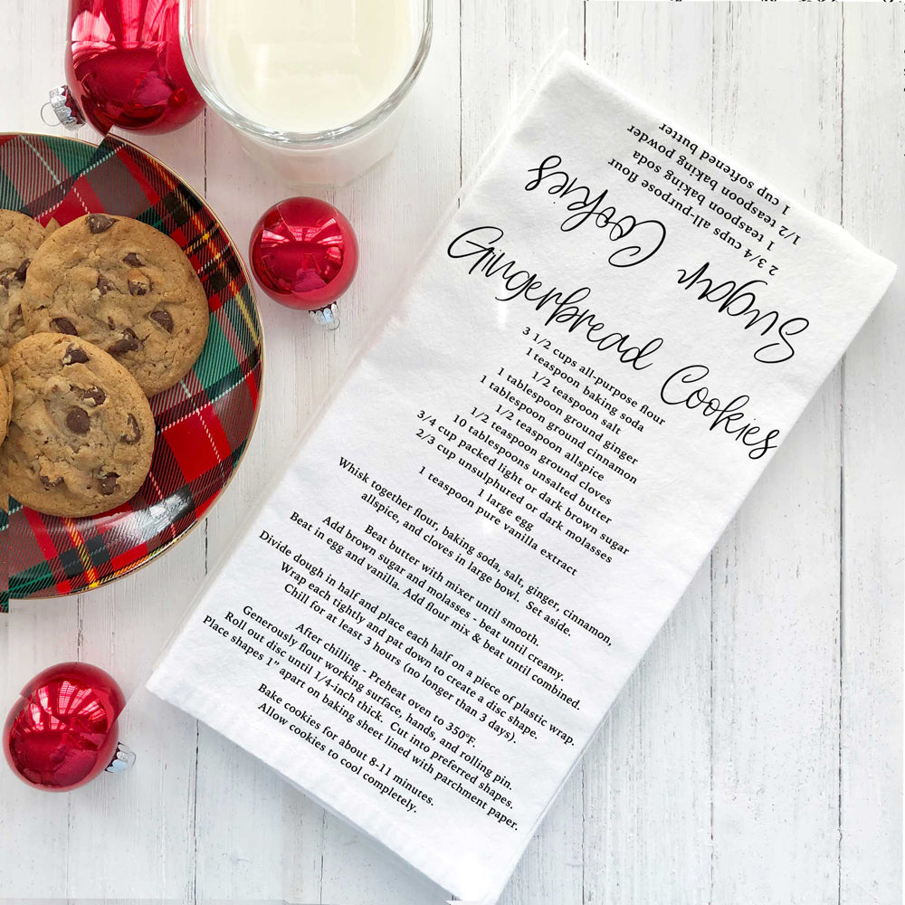Recipe kitchen towel gingerbread sugar
Holiday cookie recipe kitchen accessories
Baking recipe kitchen towel Christmas
Holiday baking kitchen towel recipe