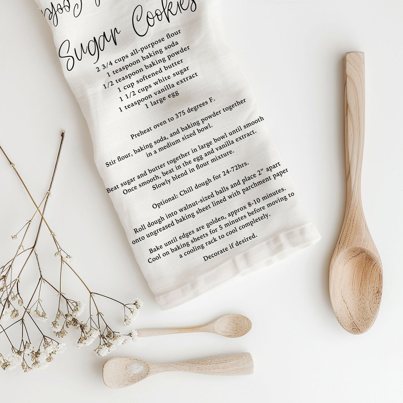holiday dish towel with baking ingredient list decor
kitchen towel recipe with measurements for baking cookies
christmas baking towel with ingredient guide printed
holiday towel with cookie recipe ingredient details
festive towel with baking steps and measurements