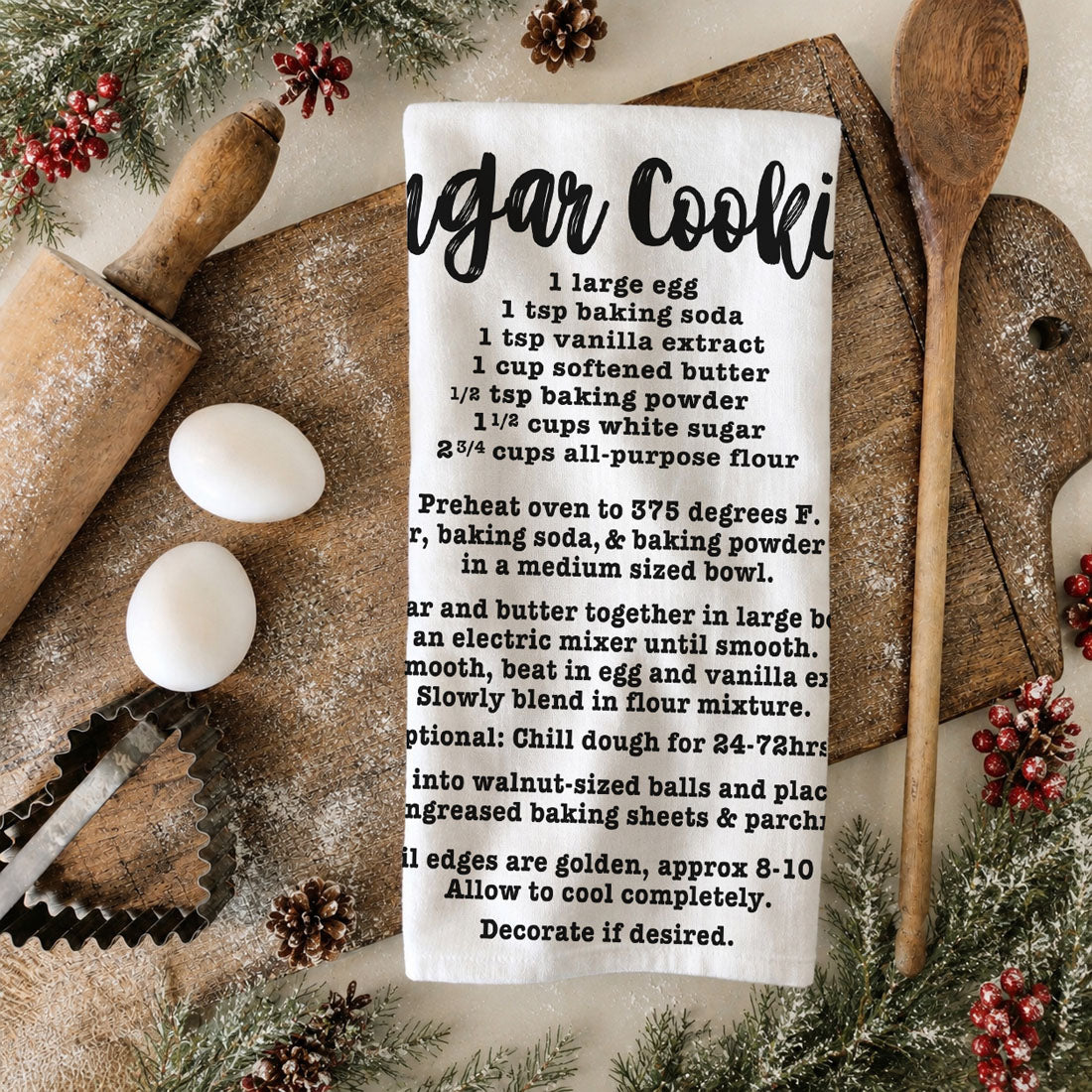 gingerbread cookie recipe printed on kitchen towel
christmas baking recipe towel for kitchen decor
holiday kitchen towel with baking instructions printed
recipe tea towel gingerbread cookies christmas baking
kitchen towel with cookie recipe for holidays
winter farmhouse kitchen towel holiday recipe
holiday winter decor kitchen towel baking theme
cold weather baking kitchen towel christmas decor
winter aesthetic kitchen towel recipe design
cozy holiday home decor kitchen towel