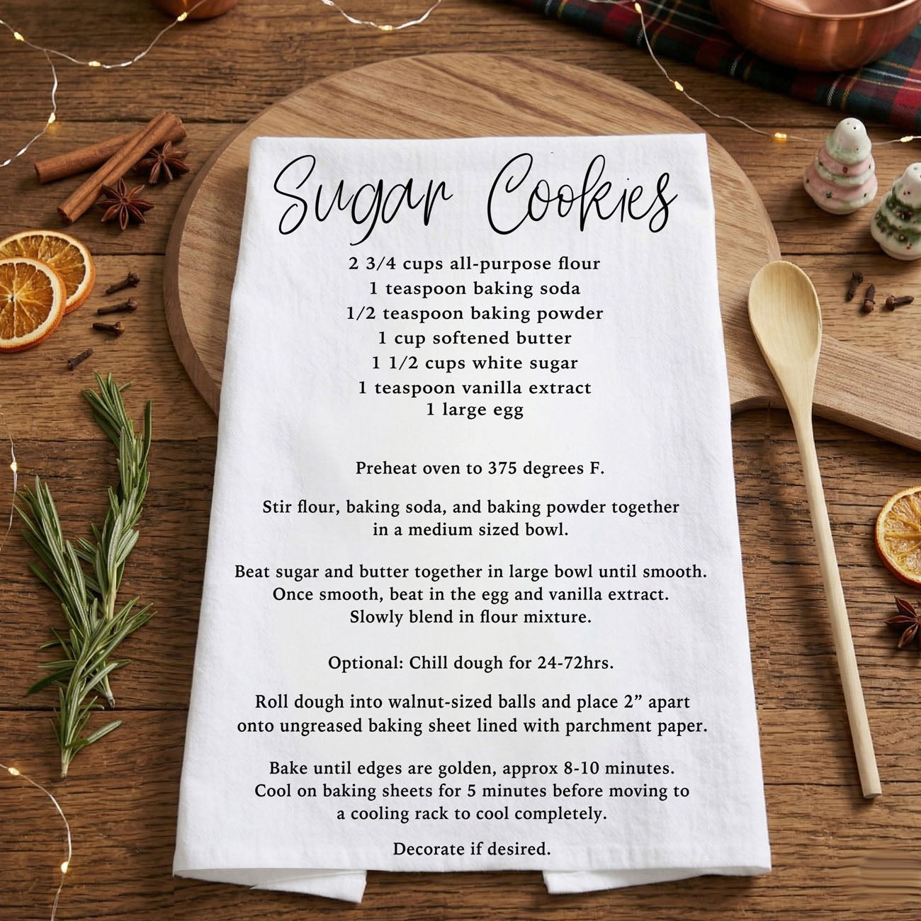 festive towel for christmas entertaining and baking
holiday baking towel for party prep and cookie trays
christmas kitchen towel for hosting cookie night
holiday towel for baking and serving guests desserts
festive kitchen towel for entertaining during holidays