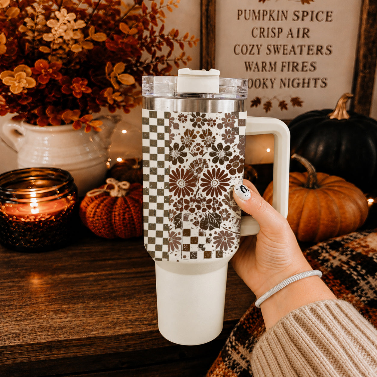 Halloween tumbler with neutral brown retro design
Vintage inspired Halloween cup with skull and ghost pattern
Retro floral Halloween tumbler with spooky ghost and skull
Halloween floral tumbler with skull ghost and checkered design
Spooky floral tumbler with retro Halloween artwork
40oz Halloween flower tumbler with ghost and skull print
Neutral Halloween floral tumbler with skull and ghost
Boho Halloween floral tumbler with checkered spooky design