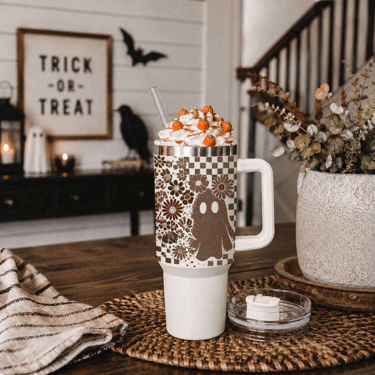Retro Halloween tumbler for coffee water and iced drinks
Halloween tumbler for iced coffee water tea and fall drinks
Spooky season cup for coffee water and daily drinks
40oz Halloween water tumbler with skull and ghost pattern
Halloween iced coffee tumbler with retro ghost skull design
Ghost and skull coffee tumbler for Halloween lovers
Spooky iced coffee cup with checkered Halloween artwork
Halloween water cup with handle straw and lid
40oz Halloween drink cup with reusable straw