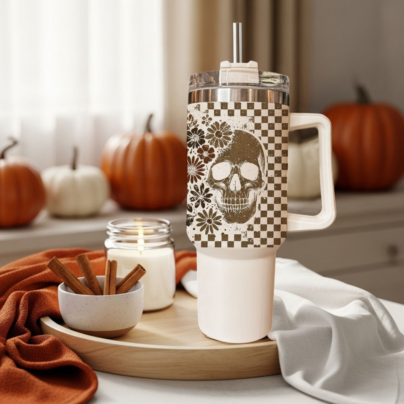 Retro Ghost + Skull