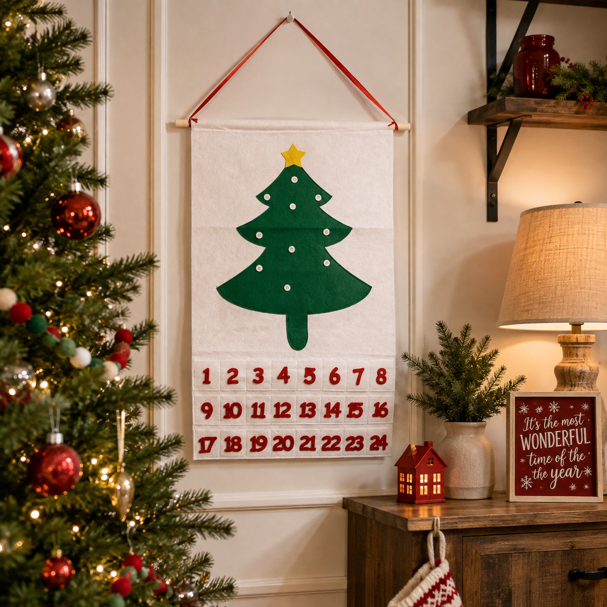 handmade holiday Advent calendar
handmade fabric Advent calendar
handmade felt holiday decor
handcrafted Christmas Advent calendar
handmade Christmas decor for families
artisan Christmas Advent calendar
unique handmade Christmas decoration
handmade reusable Christmas decoration
handmade Christmas keepsake
reusable Christmas keepsake
Christmas memory making tradition
sentimental Christmas Advent calendar
Christmas keepsake for family
Christmas tradition keepsake
Christmas decor to use every year