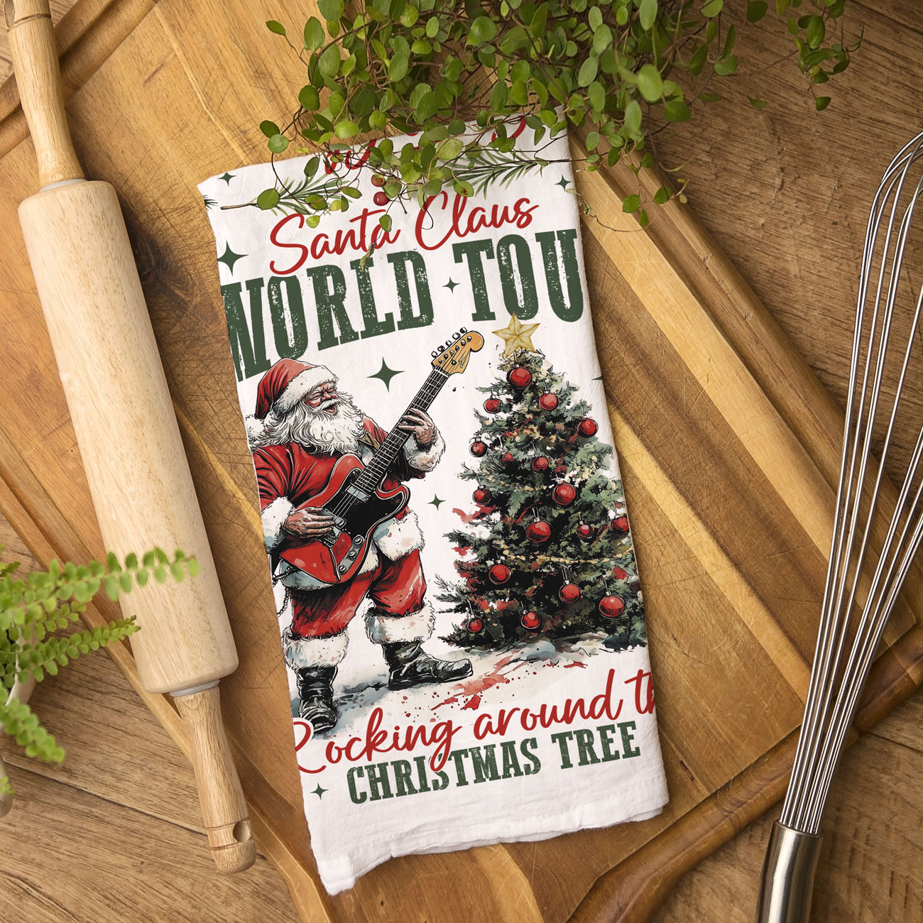 Christmas gift for dad who loves music towel
funny kitchen towel gift for husband Christmas
Christmas gift for boyfriend music lover decor
unique holiday gift for guitarist kitchen towel
funny Christmas gift for coworker music fan
Santa themed gift for music teacher Christmas