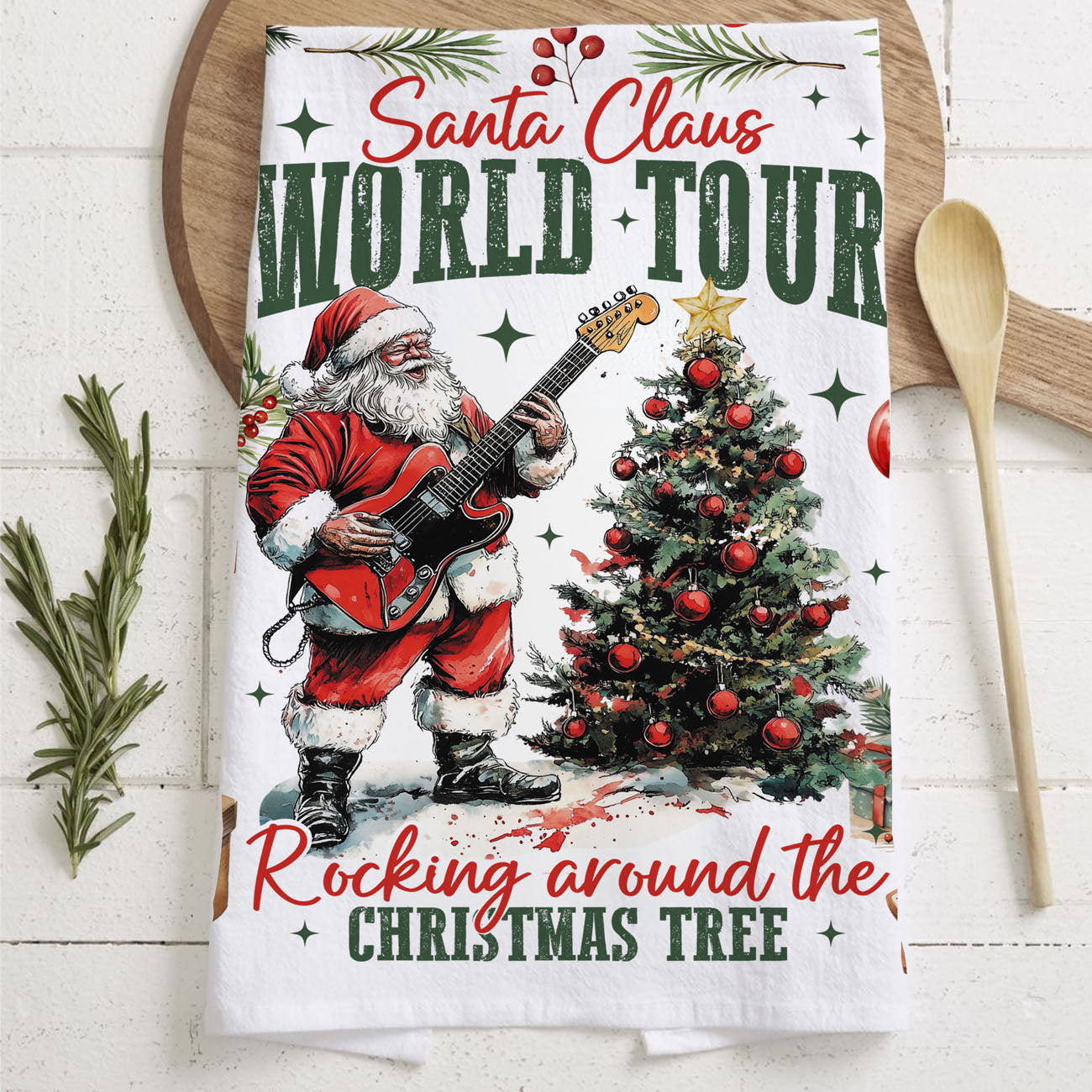 Christmas kitchen towel gift for him funny
novelty music lover Christmas gift towel
kitchen towel gift for rock fan Christmas
holiday gift for music obsessed friend towel
decorative kitchen towel for Christmas season
everyday use Christmas kitchen towel Santa
holiday kitchen towel for drying dishes festive