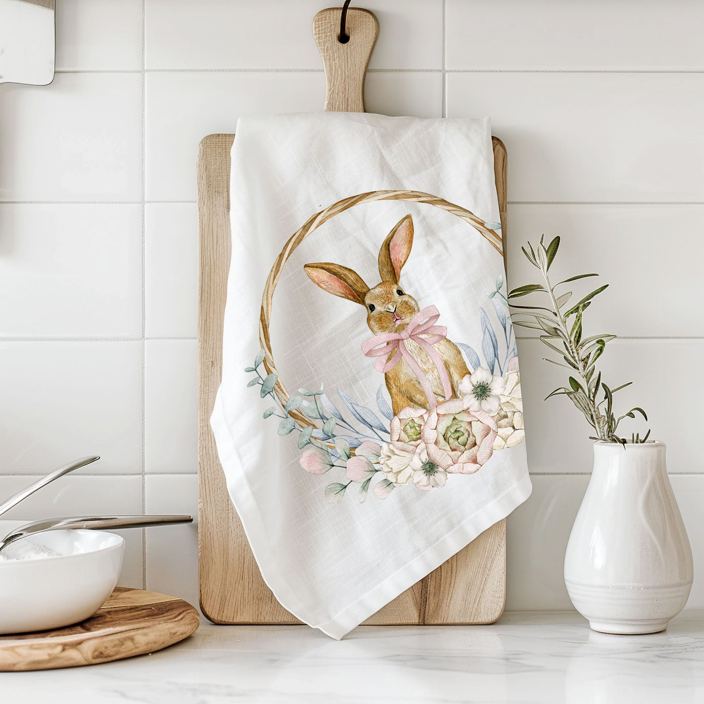 Easter farmhouse bunny dish towel watercolor wreath spring
Botanical bunny kitchen towel watercolor wreath rustic cottage
Farmhouse soft bunny towel wreath watercolor Easter spring
Rustic watercolor bunny dish towel botanical wreath cottage