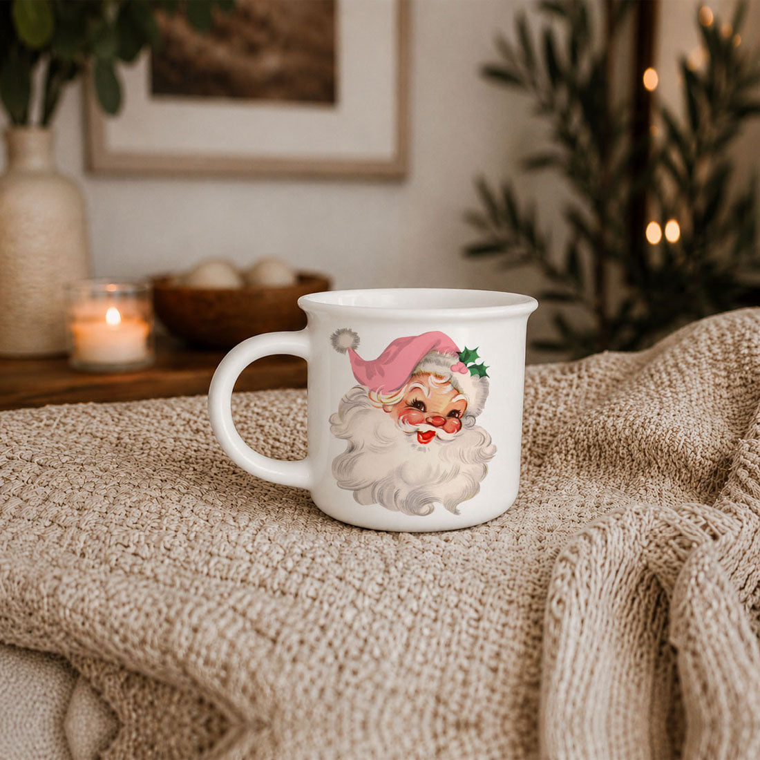 holiday countertop accessories
Christmas shelf decor
farmhouse Christmas mug
holiday entertaining drinkware
Christmas morning coffee cup
cute holiday beverage mug
Christmas kitchen styling idea
festive home decor mug
cozy Christmas morning coffee mug
pink Santa mug by Christmas tree
holiday coffee with twinkle lights
Christmas cocoa with marshmallows mug
Santa mug with hot chocolate
peppermint mocha Christmas cup
holiday blanket coffee aesthetic