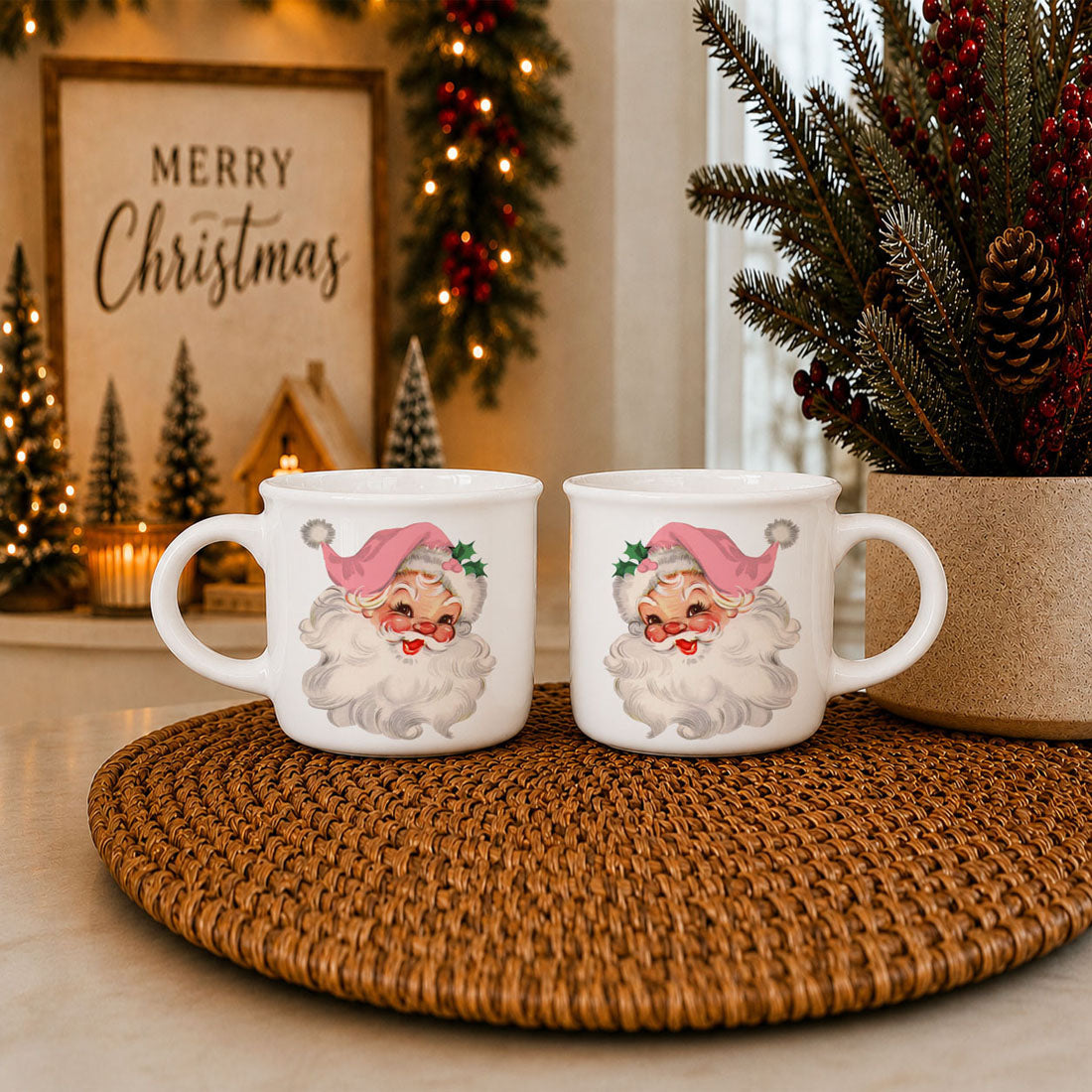 pink Christmas aesthetic mug for cozy holiday decor
cute holiday coffee cup for women and moms
Christmas ceramic mug for hot chocolate and coffee lovers
festive Santa mug for Christmas morning traditions
pink holiday mug for Christmas coffee bar displays
vintage Christmas decor inspired coffee cup gift
cute Santa Claus mug for winter drink lovers
unique Christmas gift idea for pink lovers
retro holiday drinkware for cozy Christmas mornings
Christmas coffee mug with nostalgic Santa artwork