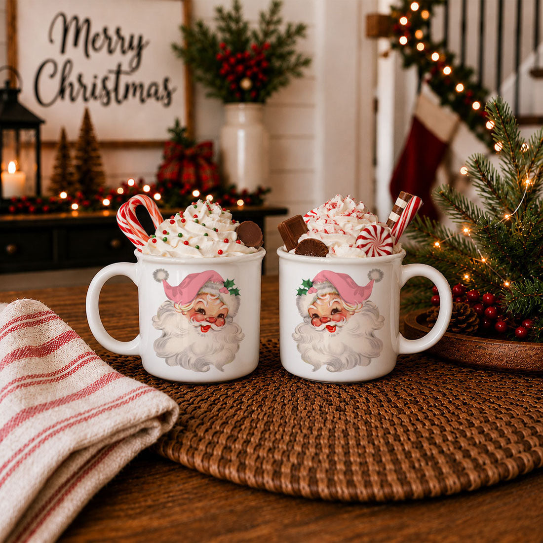 Cute pink Santa face mug
Holiday ceramic mug with vintage Santa artwork
Christmas coffee cup with retro Santa face
Pink Santa face holiday coffee cup
Vintage Christmas mug with Santa illustration
Retro Santa Claus mug with pink hat
Christmas ceramic cup with vintage Santa design
Cute Santa face coffee mug
Pink Santa mug for Christmas coffee
Vintage inspired Santa Christmas mug
Retro holiday mug with Santa face