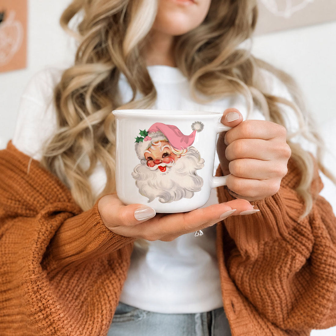 cute ceramic mug for holiday cocoa nights
pink Christmas decorations for kitchen and coffee bar
festive holiday gift for vintage Christmas lovers
Santa face mug for collectors and Christmas fans
cozy winter coffee cup with holiday design
Christmas stocking stuffer mug for women
adorable Christmas mug for festive home decorating
pink Christmas aesthetic gifts
coquette Christmas decorations
pink holiday decor ideas
vintage Christmas gifts
retro Santa decorations