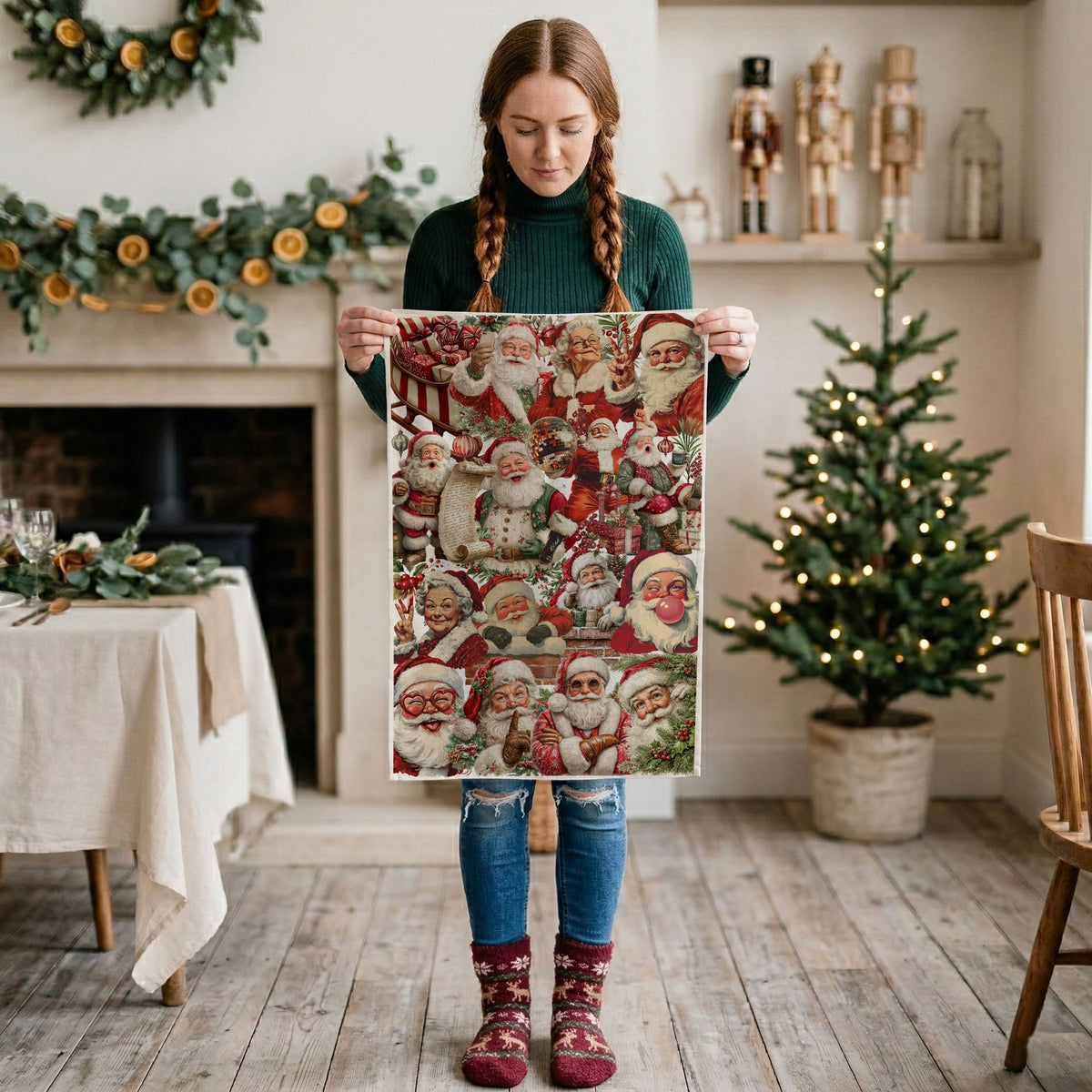 gag gift Christmas kitchen towel Santa
quirky Santa Christmas dish towel
funny Christmas decor kitchen towel
playful Santa Claus holiday towel
cheeky Christmas kitchen towel Santa design