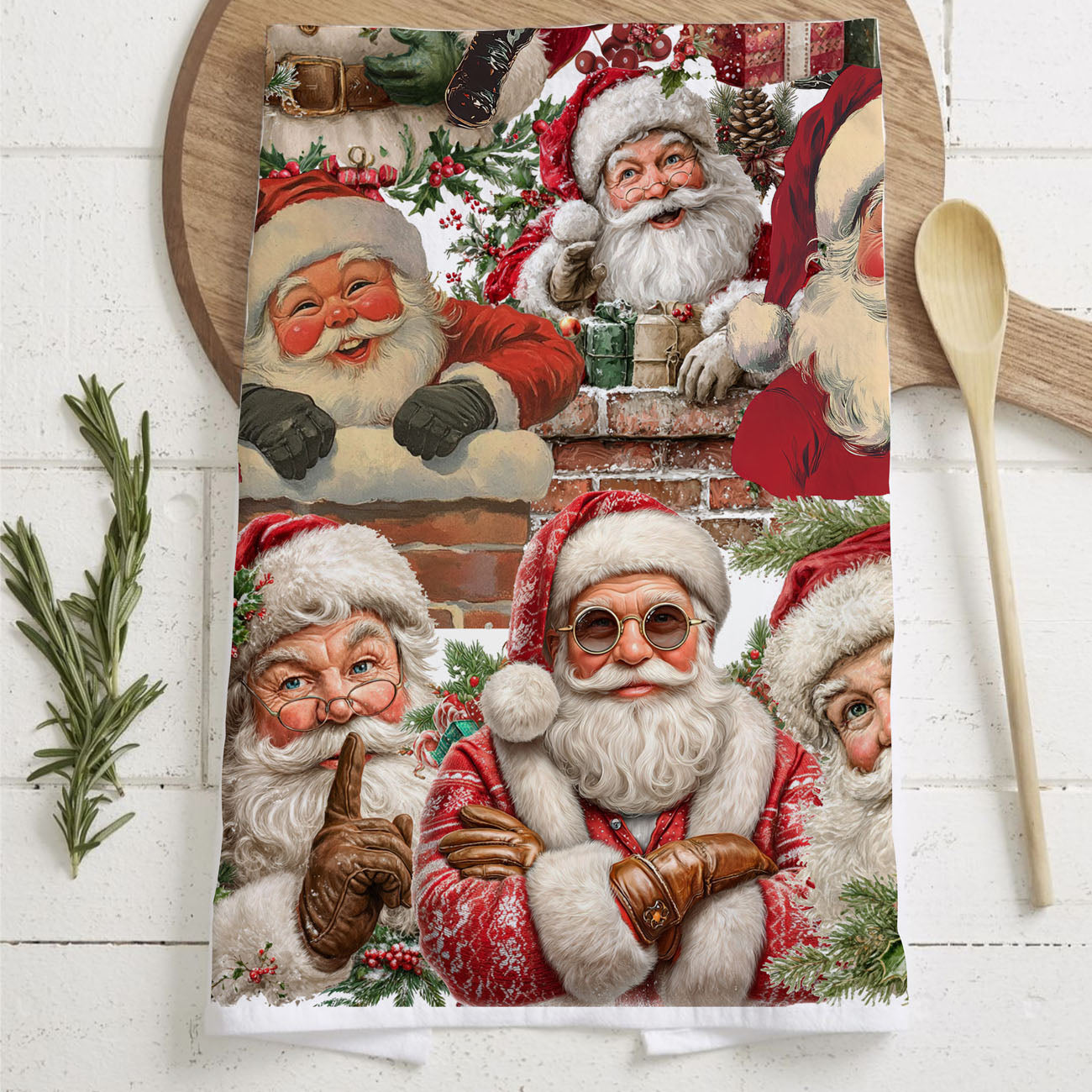 chaotic Christmas kitchen towel funny Santa
holiday stress humor kitchen towel Christmas
relatable Christmas kitchen decor funny towel
messy holiday baking kitchen towel Santa
Christmas mom life kitchen towel humor