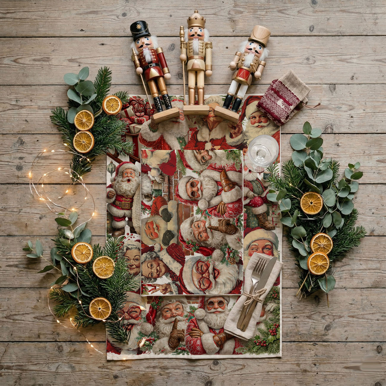 festive Santa character kitchen towel
Santa collage Christmas kitchen towel
holiday Santa artwork dish towel
Christmas Santa faces collage towel
fun Santa personality kitchen towel