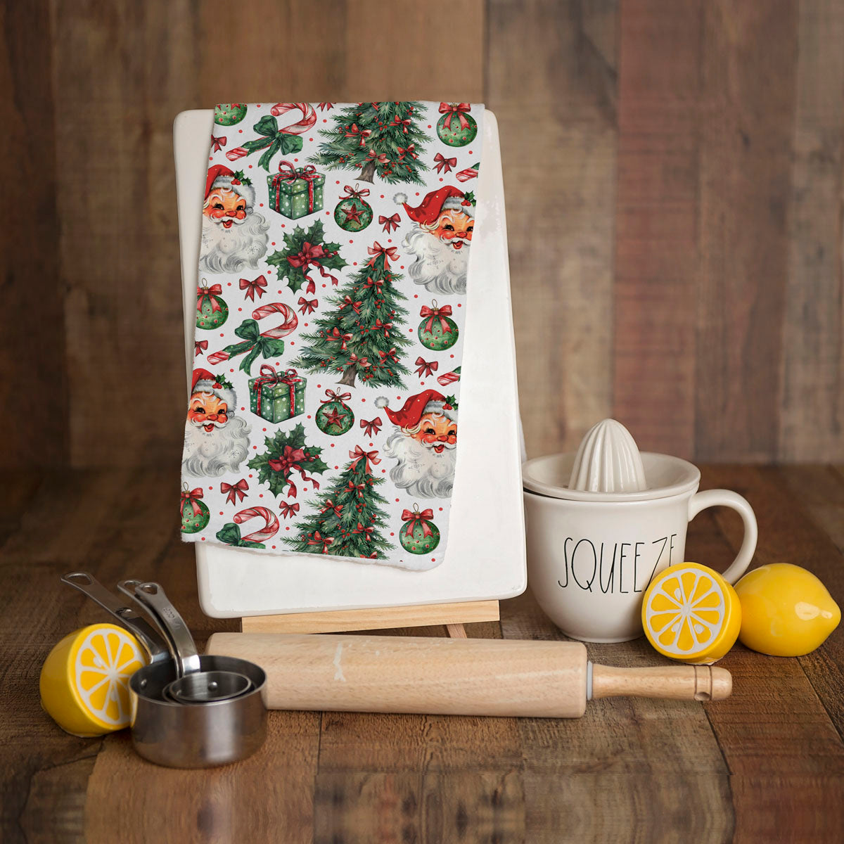 Vintage Santa Towels