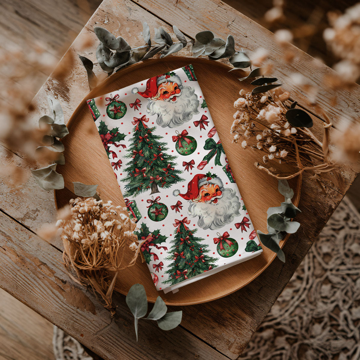 Vintage Santa Towels