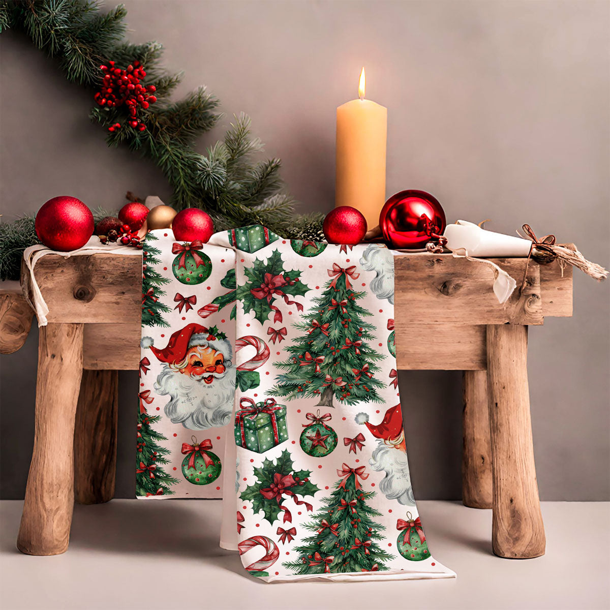 Vintage Santa Towels