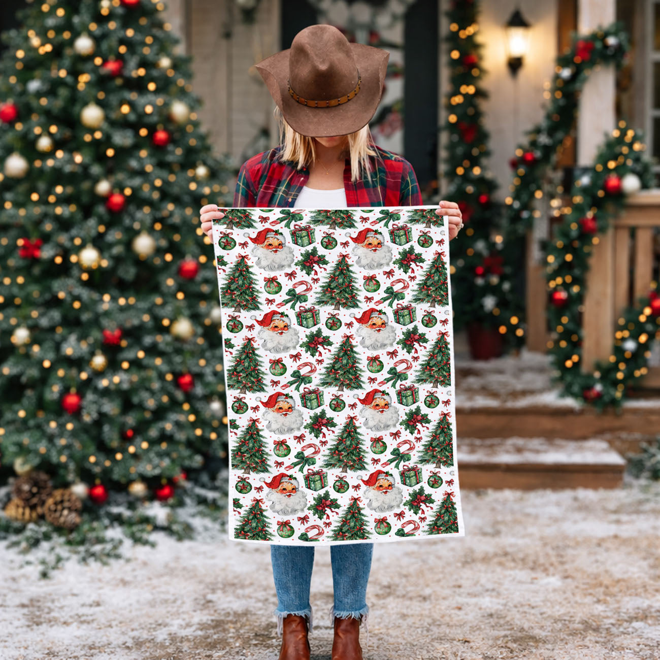 retro santa christmas kitchen towel vintage holiday design
nostalgic christmas dish towel classic santa illustration
old style santa kitchen towel traditional christmas decor
vintage christmas towel with retro santa face pattern
throwback holiday kitchen towel classic christmas artwork