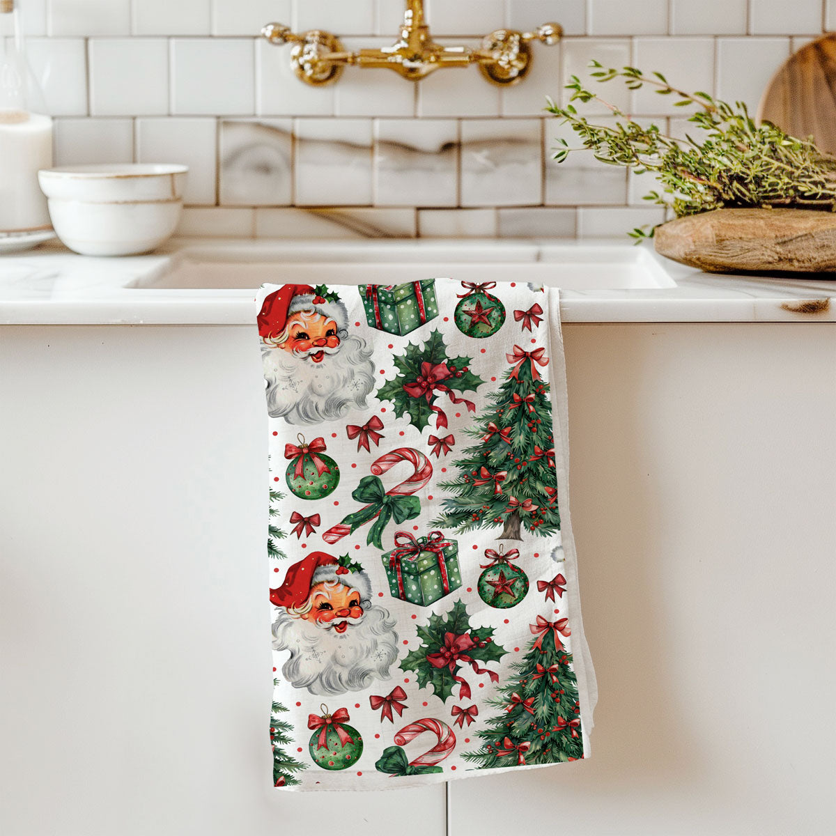 Vintage Santa Towels