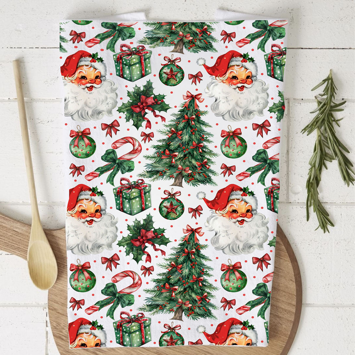 Vintage Santa Towels