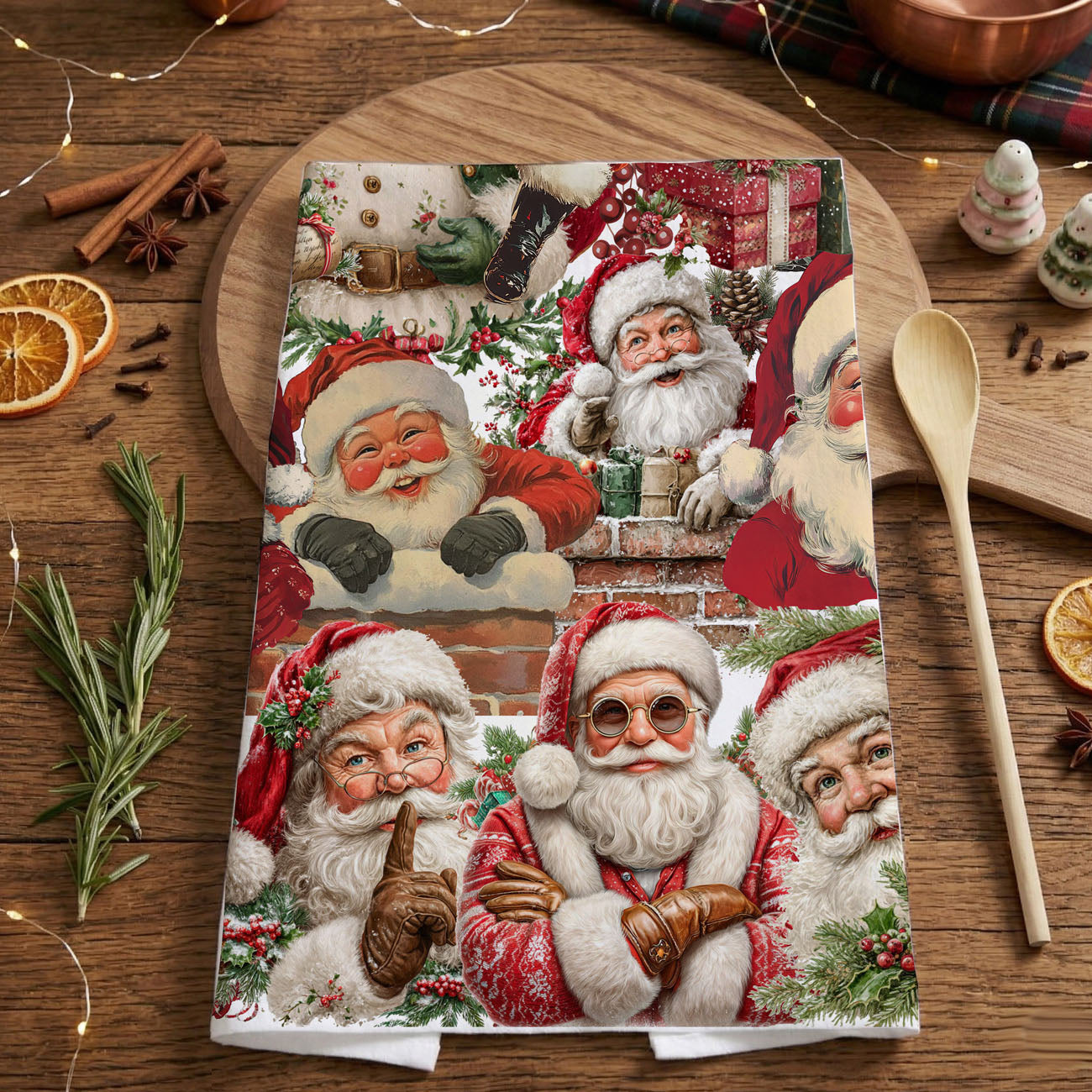 December kitchen decor towel Santa theme
Christmas Eve kitchen towel festive decor
holiday season home kitchen towel Santa
winter holiday entertaining kitchen towel
festive December kitchen accessory towel