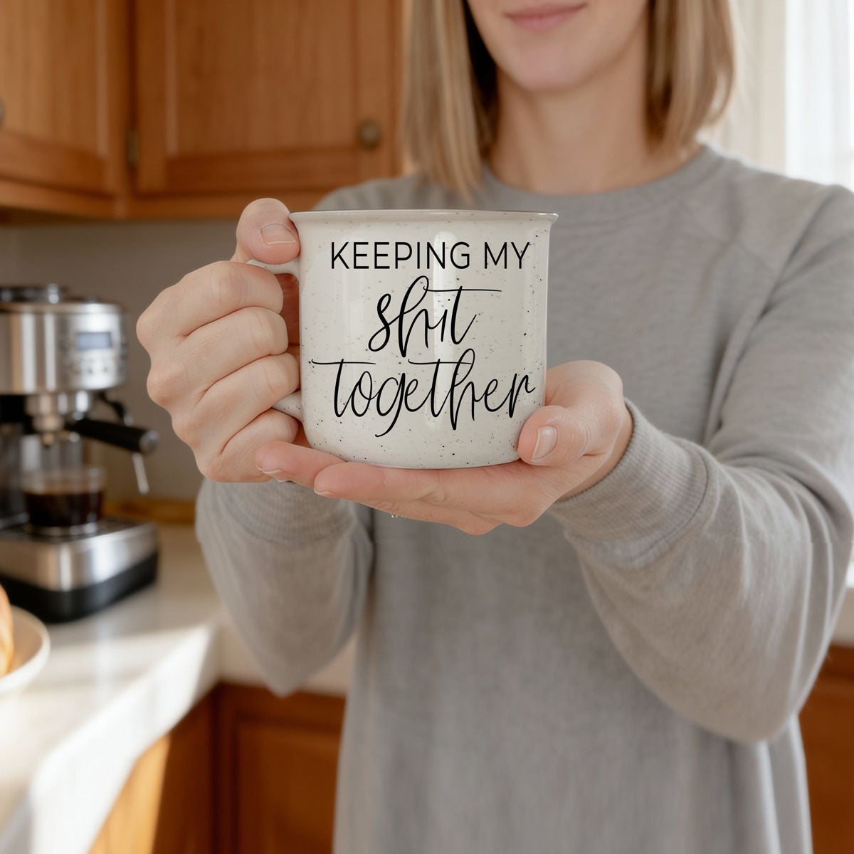 Empowering coffee mug for women
Quirky mug for home office
Unique mug for remote workers
Gift for new moms mug
Funny mug for parents with kids
Coffee mug for managing chaos
Uplifting mug for friends
Office desk mug with funny quote
