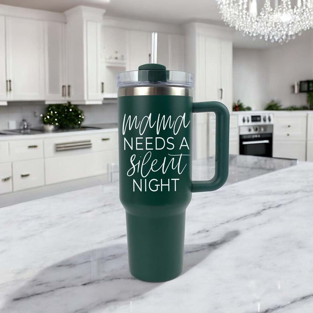 Dark Green Tumbler 2024 for Christmas