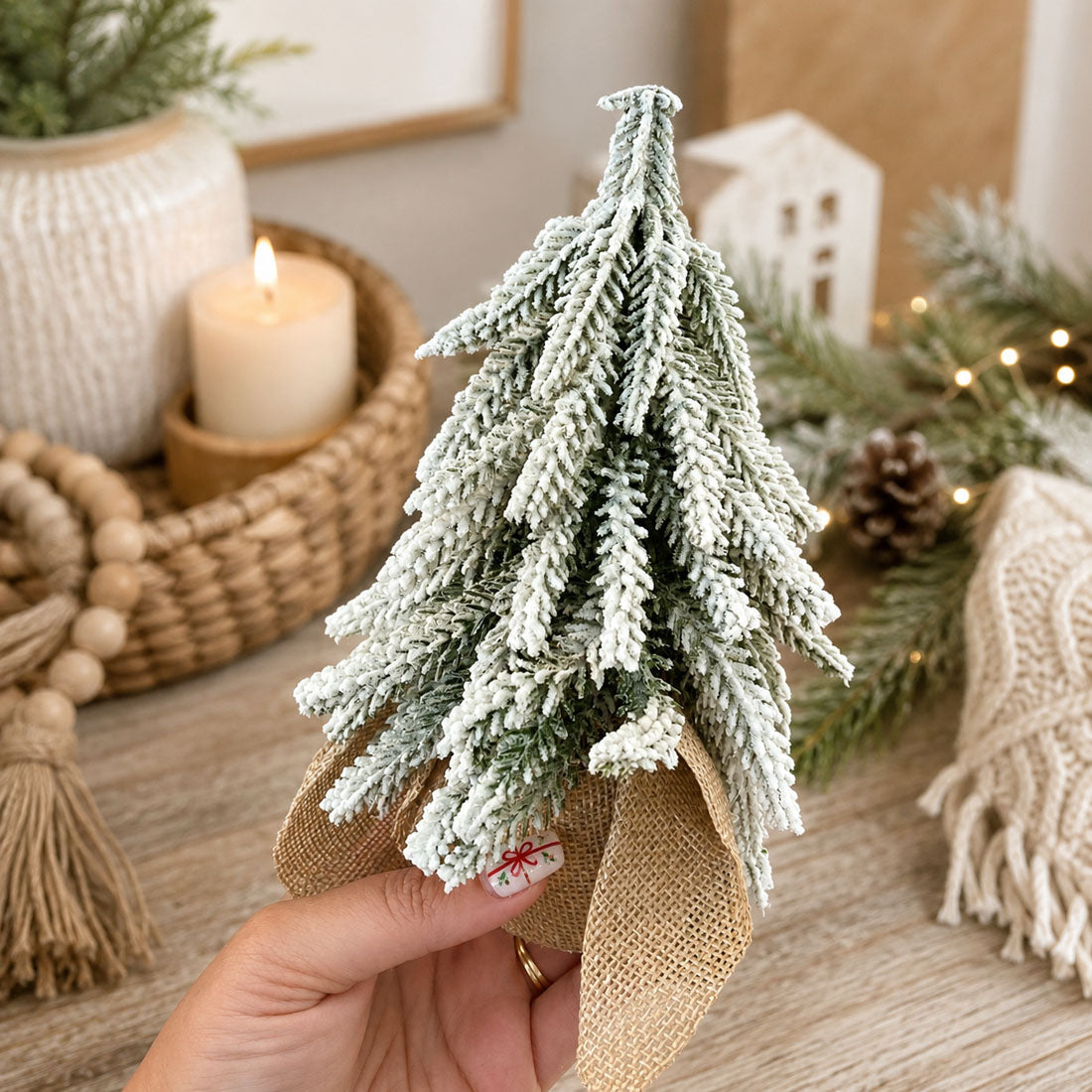 Snow Christmas Trees 4pk