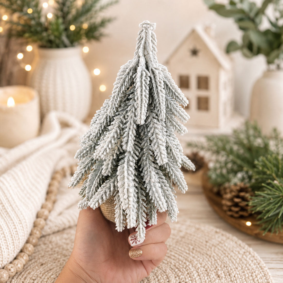 Snow Christmas Trees 4pk