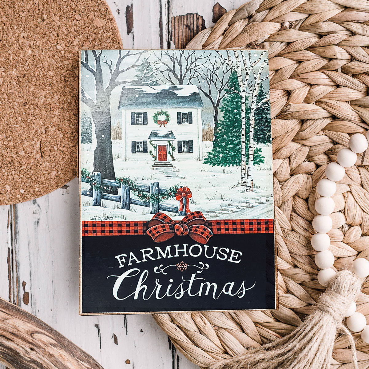 Farmhouse Christmas Sign Wooden