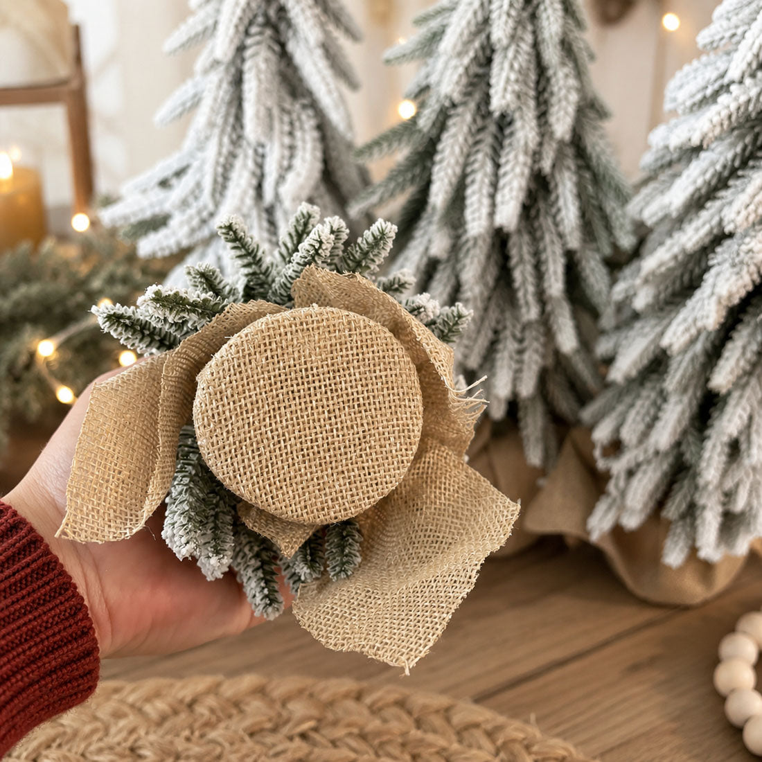 Snow Christmas Trees 4pk
