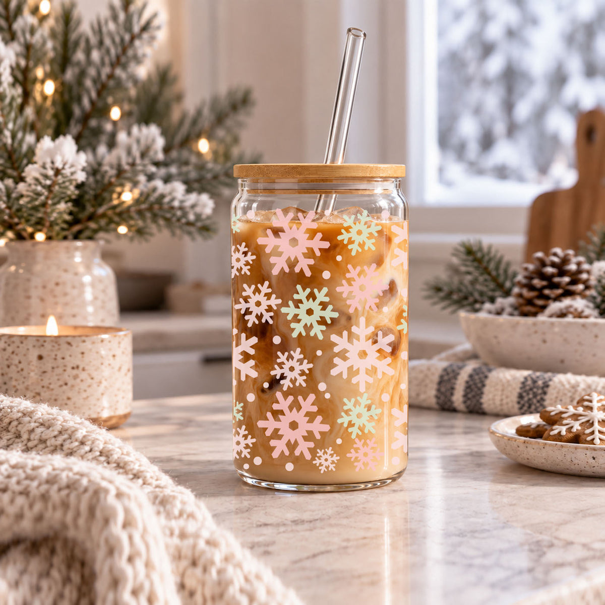 Pastel Snowflakes