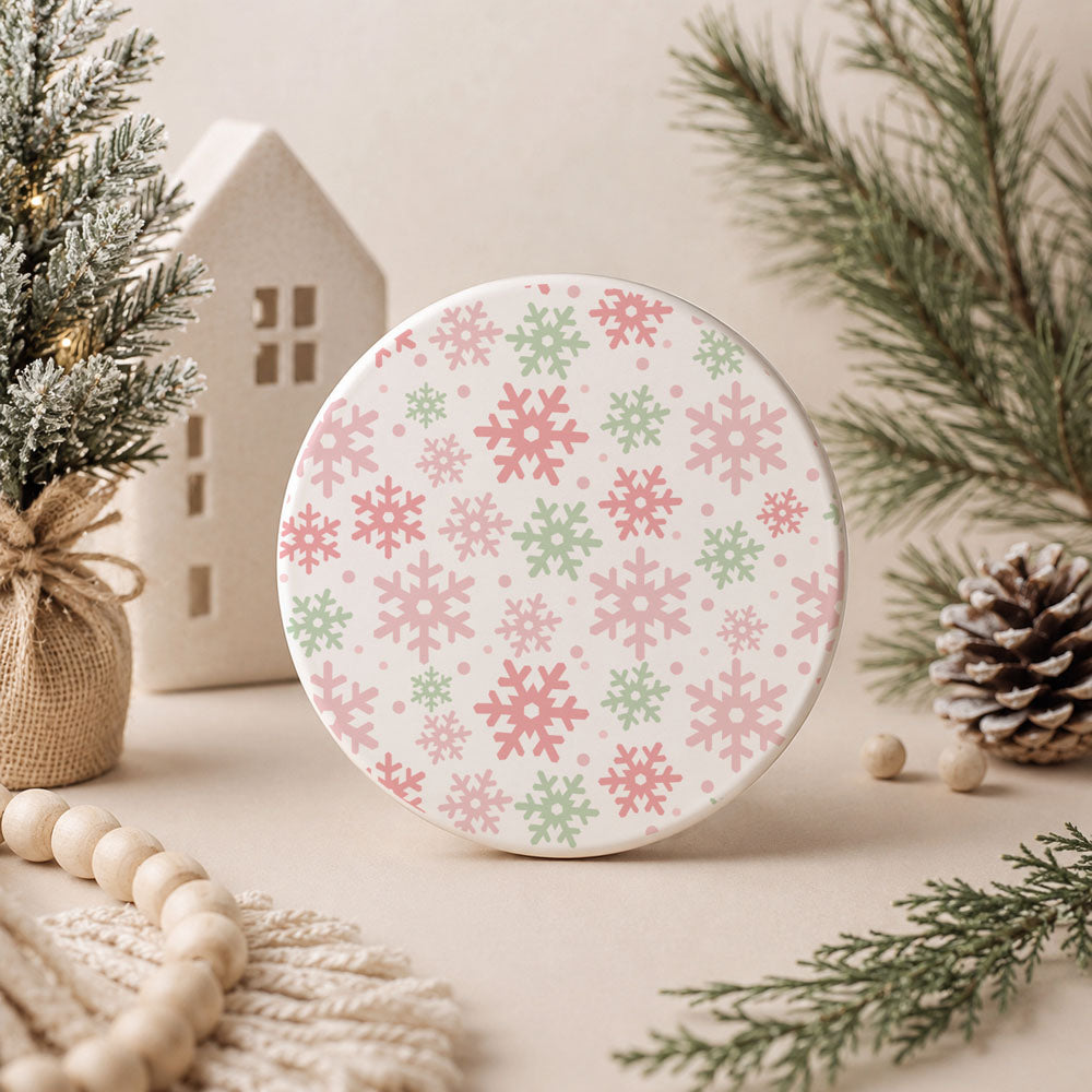 pink Christmas decorations
pink Santa Christmas decor
girly Christmas home decor
feminine Christmas decorations
pink holiday accessories
pastel Christmas decorations
pastel holiday home decor
cute Christmas ceramic coaster gift for women who love holiday decorating
festive holiday coaster perfect for Christmas coffee bars and kitchens
cozy Christmas home decor accessory for farmhouse style homes