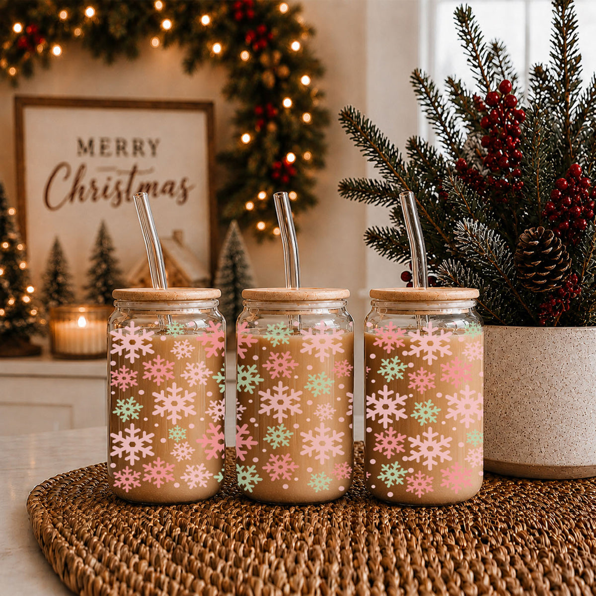 Pastel Snowflakes