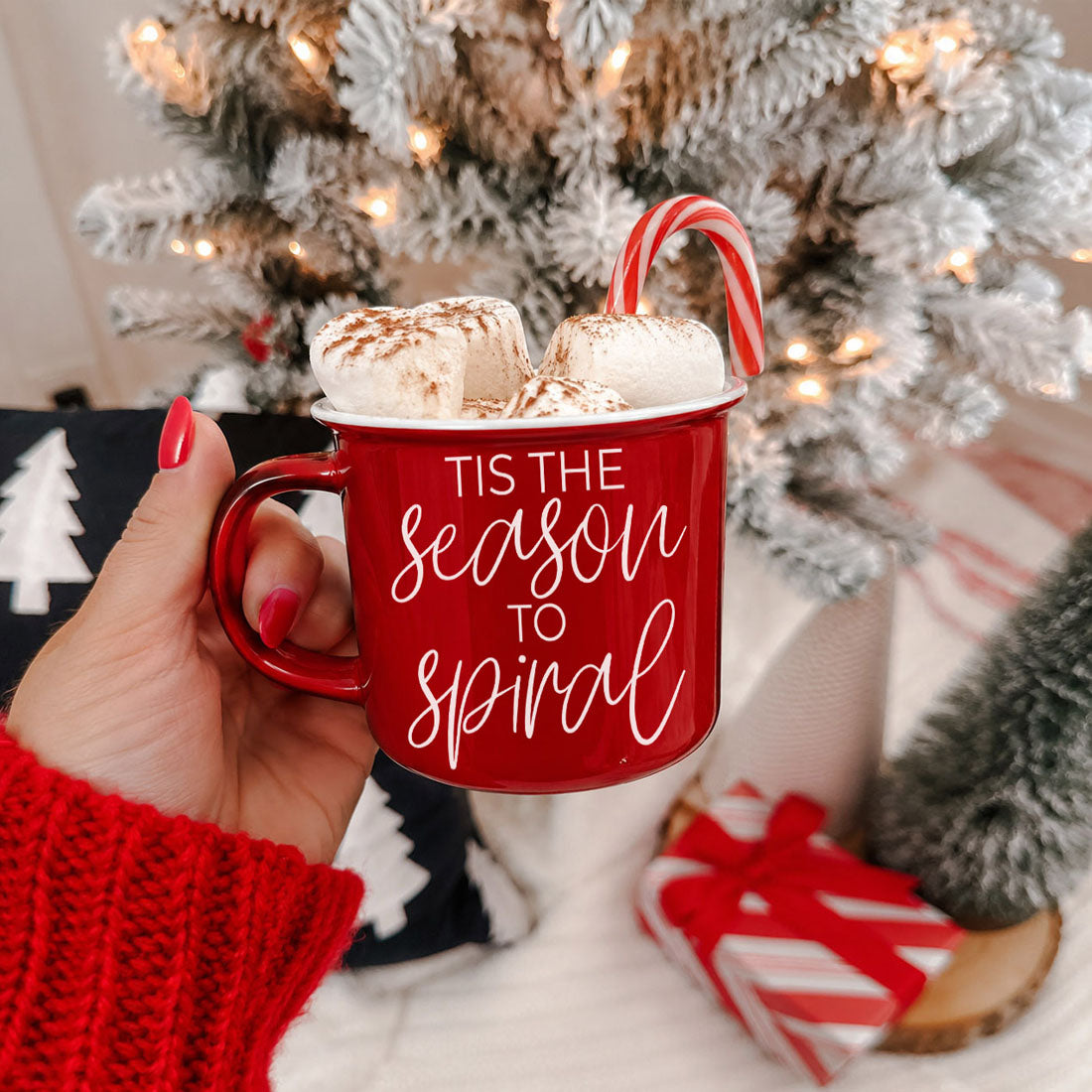 Tis the Season to Spiral mug for sipping by the fireplace
Funny Christmas mug for cozy winter nights
Christmas mug for holiday movie night
Tis the Season to Spiral mug for Hallmark movie night
Funny holiday mug for Christmas movie marathon
Tis the Season to Spiral mug for wrapping presents
Funny mug for gift wrapping night
Christmas mug for holiday baking
Tis the Season to Spiral mug for Christmas cookie exchange
Funny mug for gingerbread decorating night