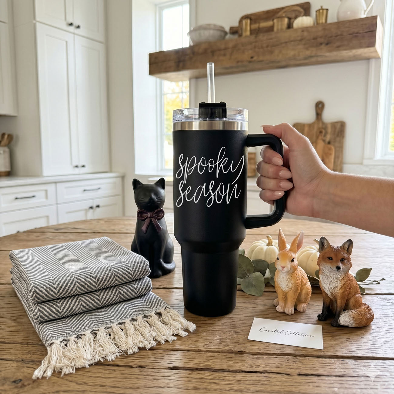 spooky season tumbler for cozy girls
minimal black hydration cup
black spooky tumbler for halloween decor
spooky coffee tumbler aesthetic for women
minimal spooky travel mug aesthetic
black halloween tumbler for target runs