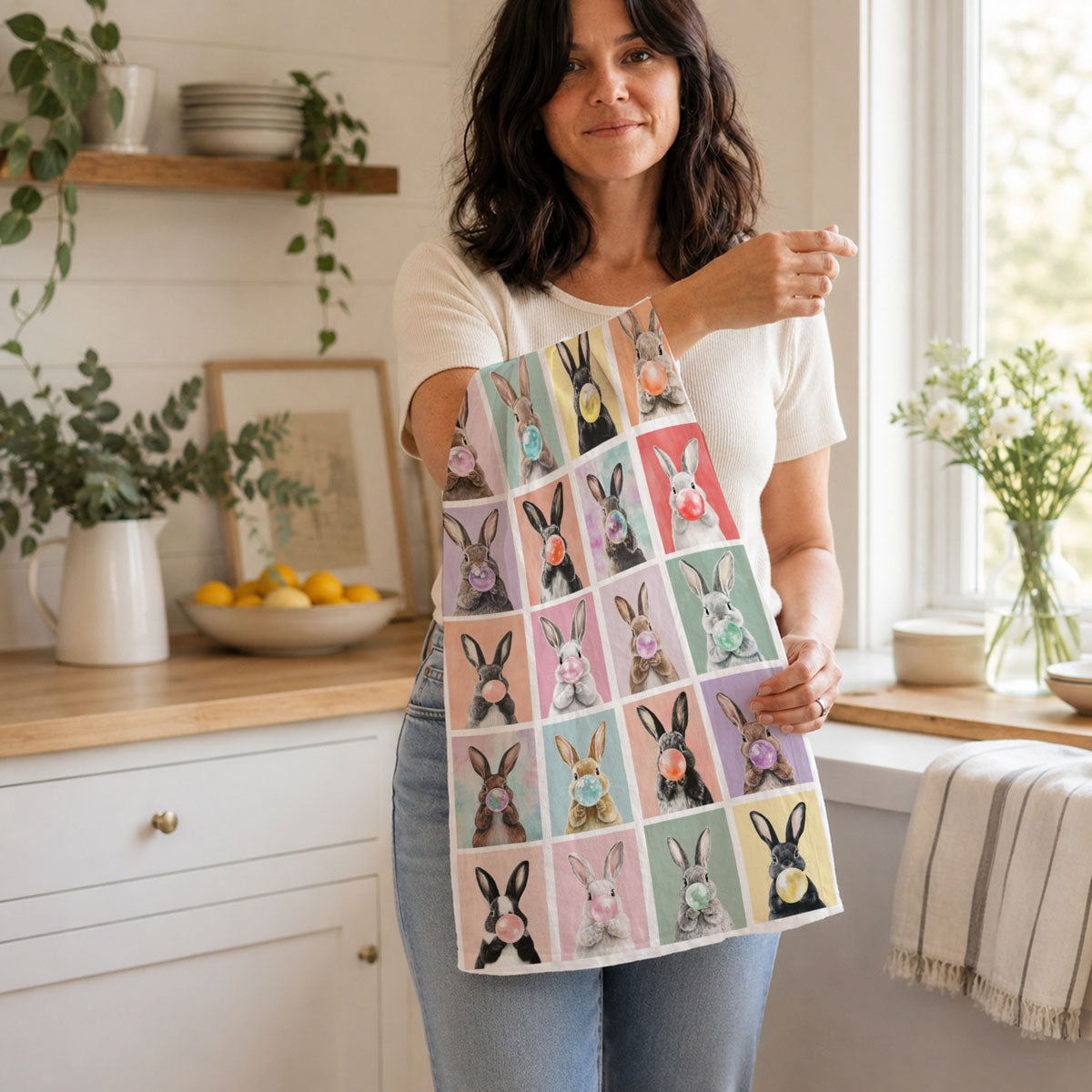modern farmhouse easter decor
contemporary easter kitchen
minimalist easter decorations
maximalist bunny kitchen towels
eclectic easter dish towels
boho modern easter towels
scandinavian easter kitchen decor
mid century modern bunny towels
retro pop art easter towels
vintage modern bunny dish towels