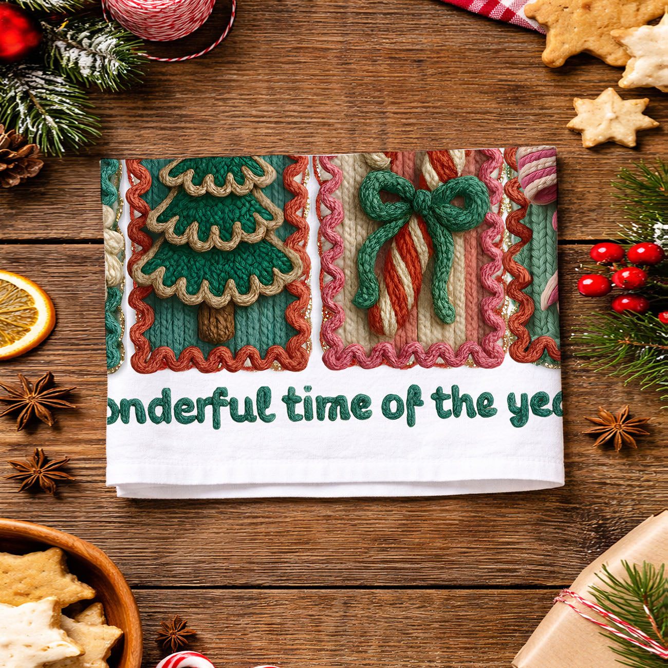 crochet inspired christmas kitchen towel cozy handmade look
knit look christmas kitchen towel festive crochet design
handmade style christmas towel crochet aesthetic decor
stitched patchwork christmas towel crochet holiday style
craft inspired christmas kitchen towel crochet pattern
