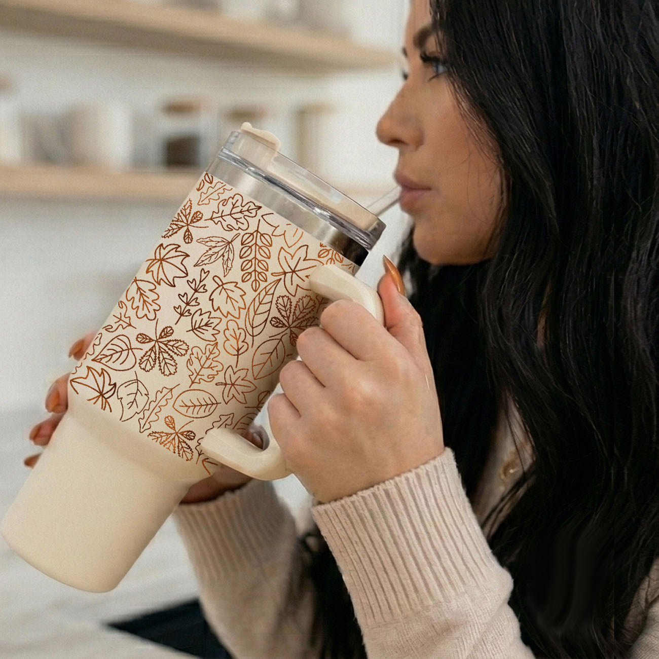 fall gift for women tumbler
cute thanksgiving tumbler
neutral aesthetic travel mug
large insulated coffee tumbler
autumn cup with straw and lid
40 oz cup for fall drinks
pumpkin spice lover tumbler
cute autumn coffee cup
neutral seasonal tumbler
fall foliage tumbler design
Wholesale autumn tumbler with leaf artwork
Fall market tumbler with autumn foliage design
Vendor market fall leaf tumbler for autumn season
Boutique drinkware with neutral fall leaves