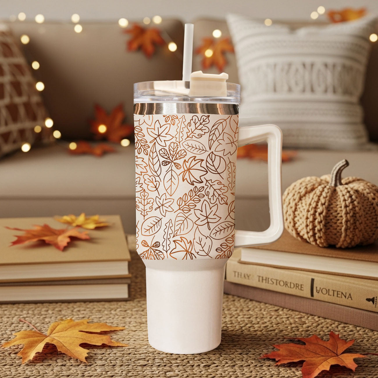 Includes a reusable straw and spill-resistant lid, making it ideal for busy moms, teachers, commuters, fall lovers, and anyone obsessed with pumpkin spice season. A beautiful neutral aesthetic makes this autumn tumbler the perfect gift for
