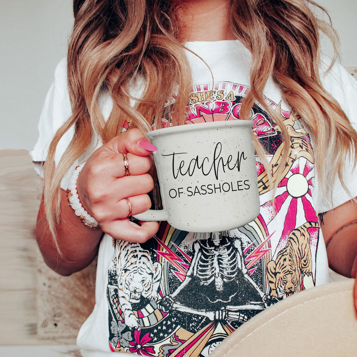 Funny teacher coffee mug
Teacher of Sassholes mug
Sarcastic teacher gift mug
14oz ceramic teacher mug
Double-sided teacher mug
Hilarious teacher appreciation gift