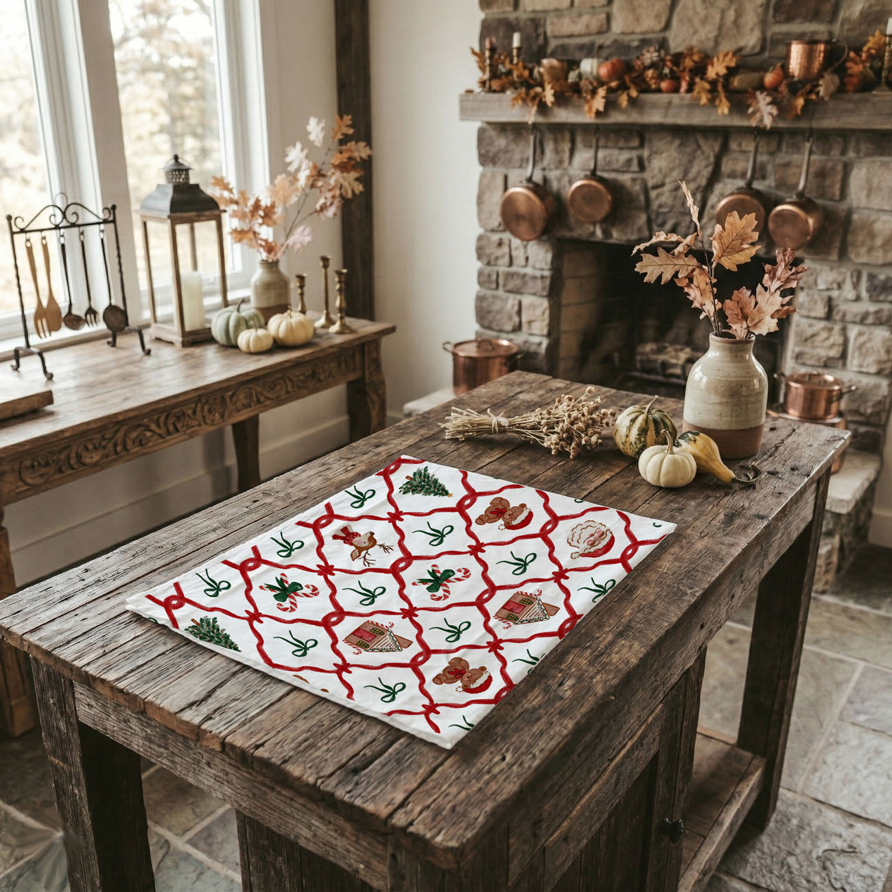 holiday kitchen towel with nostalgic christmas design
Christmas characters kitchen towel
Christmas tree kitchen collection
Tree pattern Christmas kitchen towel
holiday towel with santa face candy cane and christmas tree
christmas kitchen decor towel festive seasonal design
traditional holiday dish towel farmhouse christmas kitchen