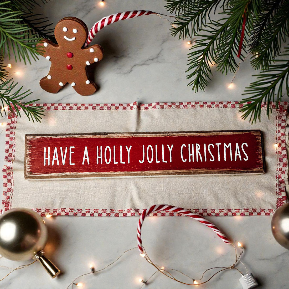 Holly Jolly Sitter Sign