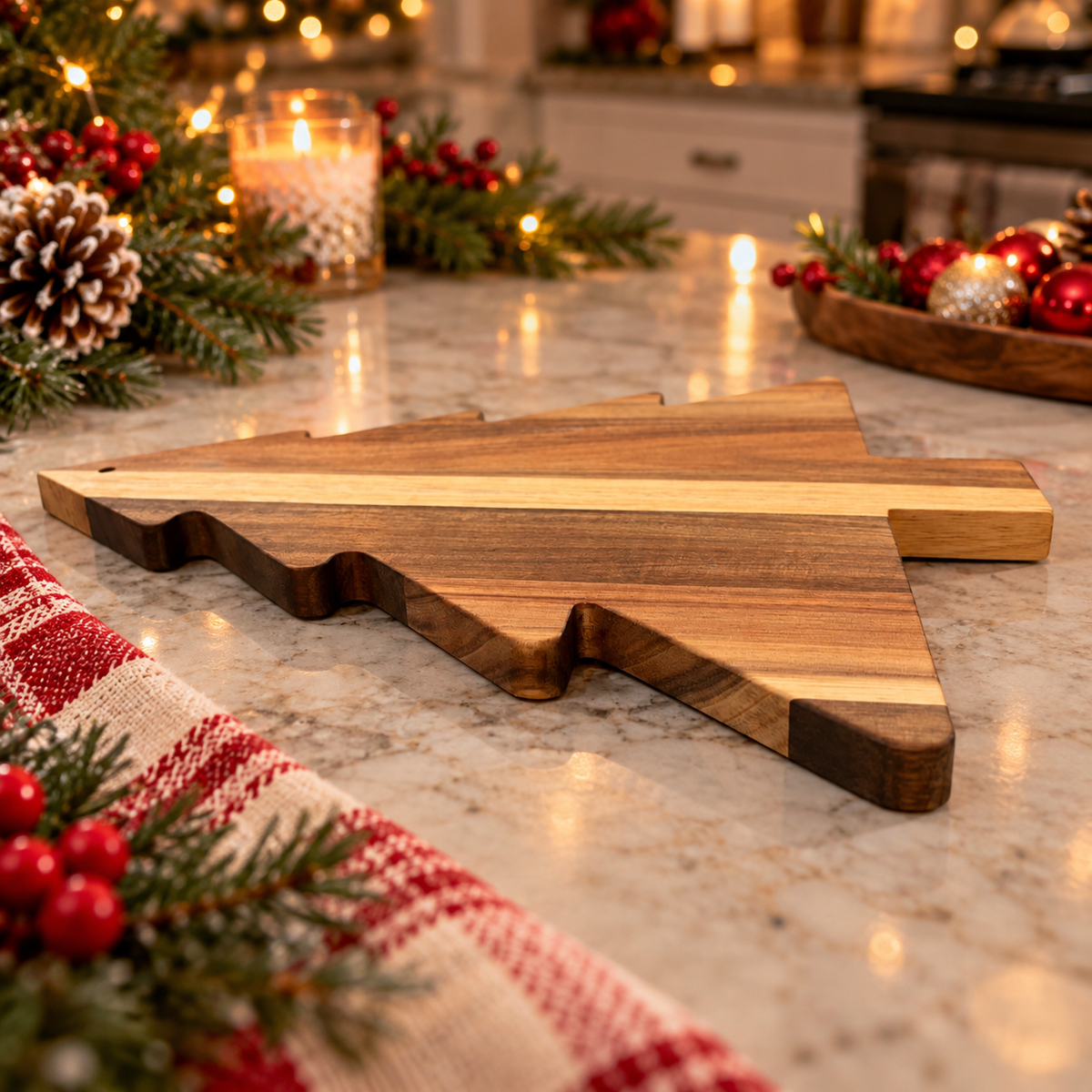 Christmas Tree Cutting Board, Holiday Charcuterie Board, Wooden Cheese Board, Christmas Appetizer Serving Platter
Wooden Christmas Tree Charcuterie Board, Holiday Cutting Board, Cheese & Appetizer Serving Tray, Christmas Kitchen Decor
Festive wooden serving board standing on a rustic kitchen shelf