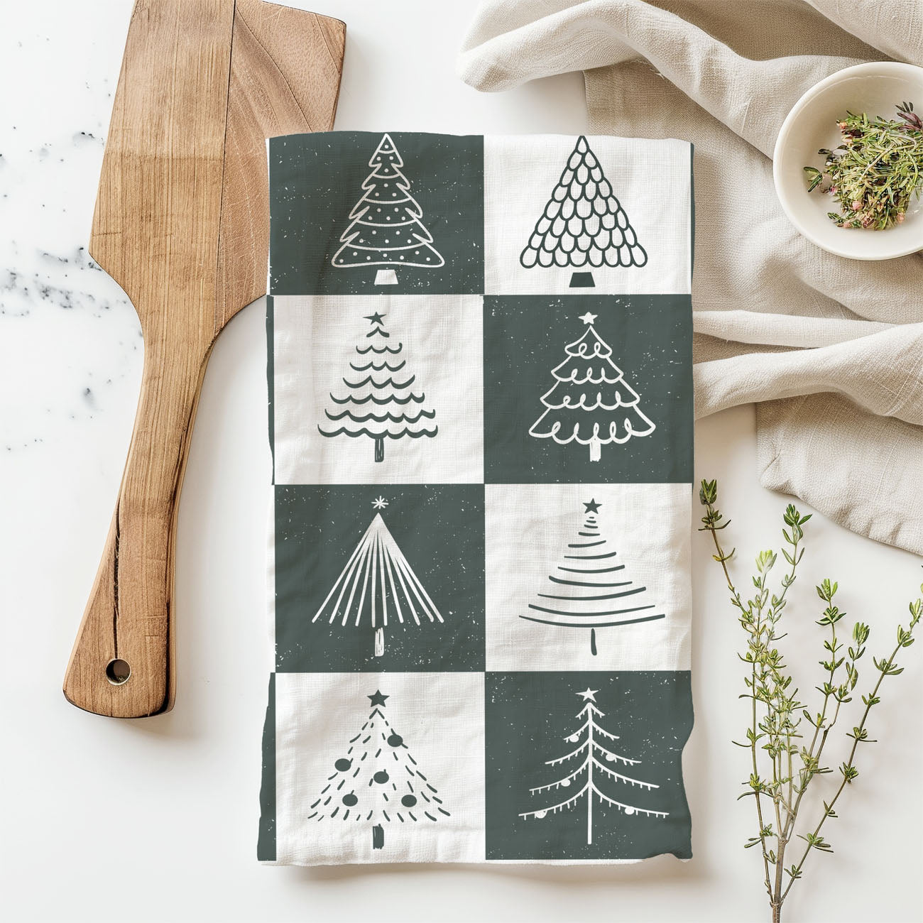 neutral holiday dish towel modern christmas tree pattern
minimal christmas kitchen linen soft grey tree design
simple holiday kitchen towel modern farmhouse christmas trees
neutral winter kitchen towel minimalist christmas decor
modern christmas towel subtle tree pattern kitchen decor